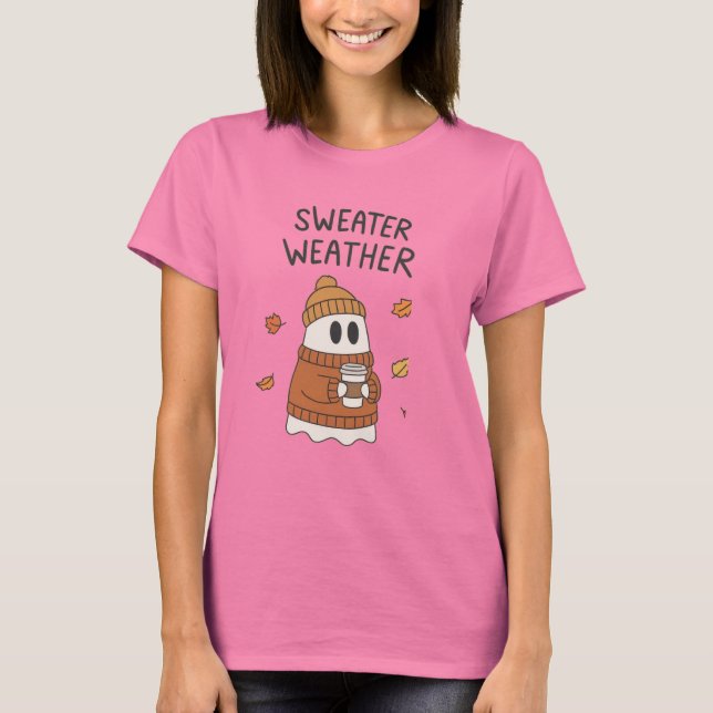 Camiseta de otoño acogedora "Sweater Weather" (Anverso)