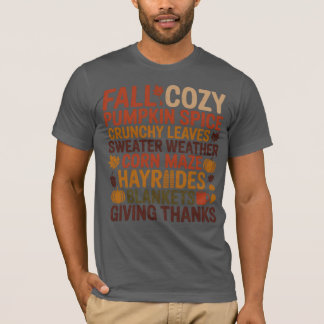 Camiseta de Otoño con Especias de Calabaza y Cozy