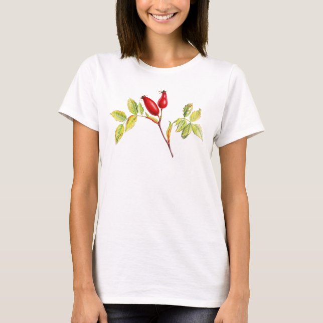camiseta de otoño de arte fino botánico de cadera  (Anverso)