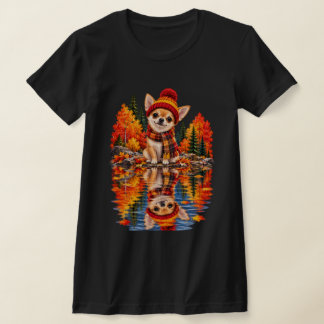 Camiseta de Otoño de Chihuahua Adorable Amante de