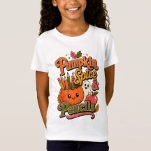 Camiseta De Otoño Divertida Pumpkin Spice & Lápice