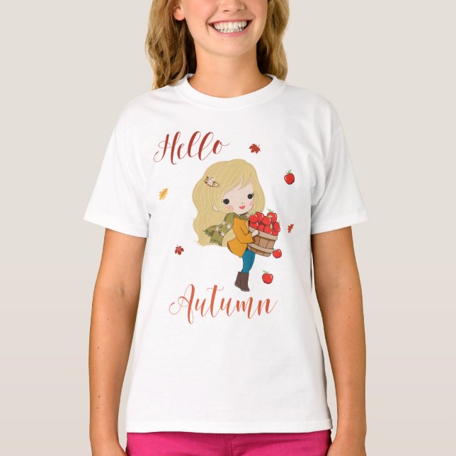 Camiseta de otoño para chicas y mujeres (Anverso)