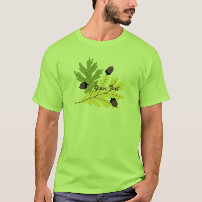 Camiseta de Otoño y Acorns Fall (Anverso)