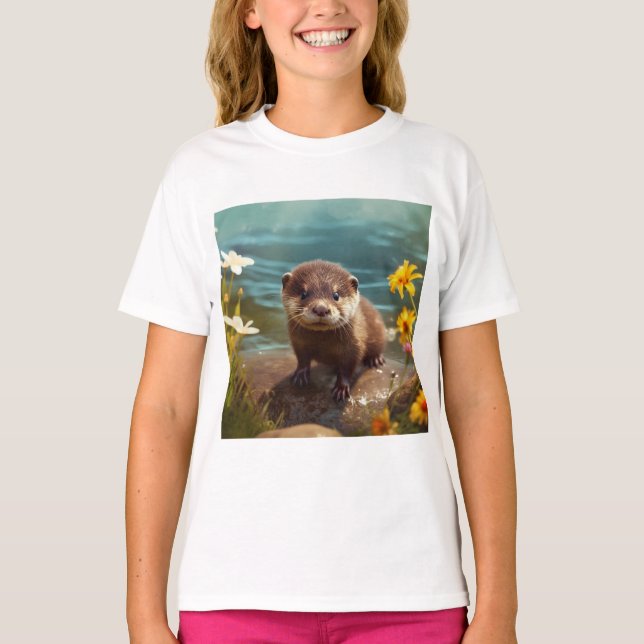 Camiseta de Otter T Shirt - Camisetas de animales  (Anverso)