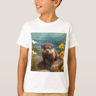 Camiseta de Otter T Shirt - Camisetas de animales 