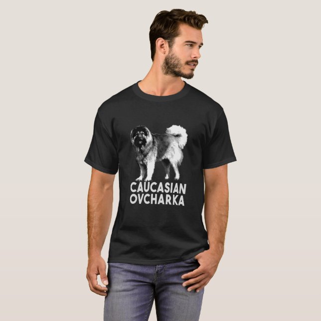 Camiseta de Ovcharka del caucásico (Anverso completo)