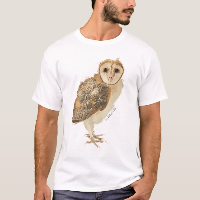 Camiseta de Ozzy el búho de granero (Anverso)