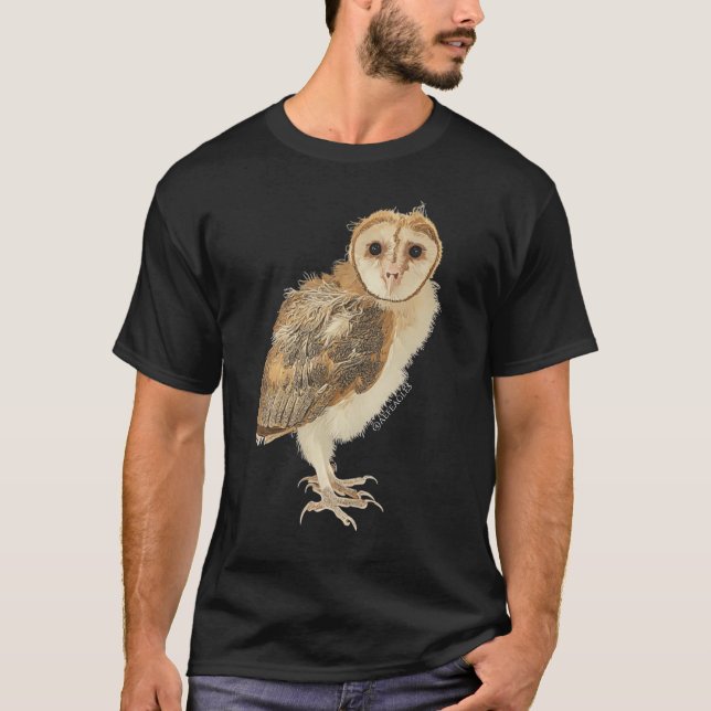 Camiseta de Ozzy el búho de granero (Anverso)