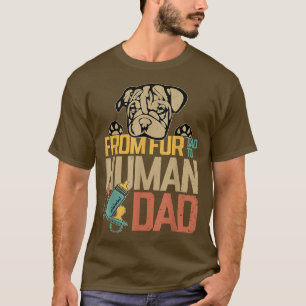 Camiseta De padre a padre humano Bulldog papá Bulldog amor