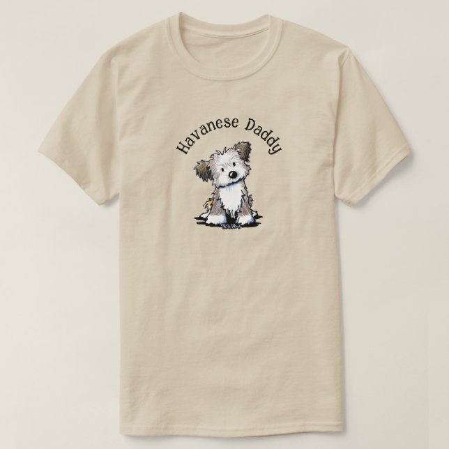 Camiseta de padres de KiniArt Havanese (Diseño del anverso)