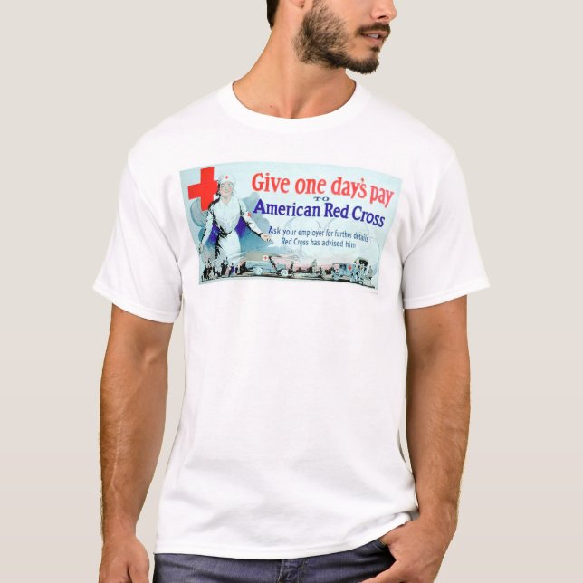 Camiseta Dé paga día a la Cruz Roja (US00048) (Anverso)