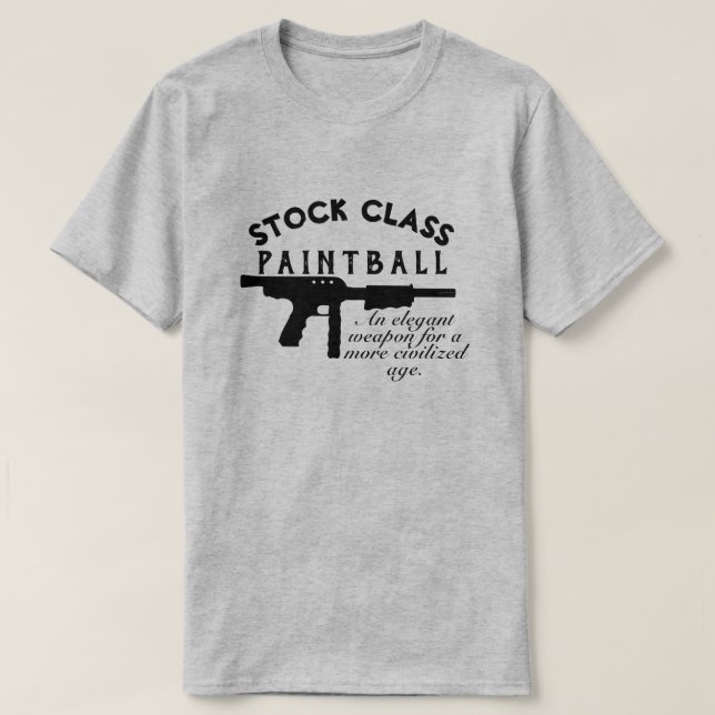 Camiseta DE PAINTBALL DE CLASE DE VALORES (Diseño del anverso)