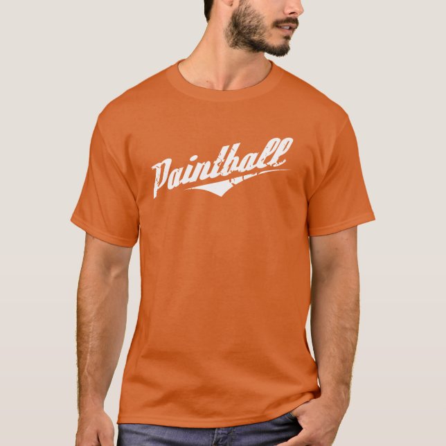 Camiseta de Paintball del vintage (Anverso)