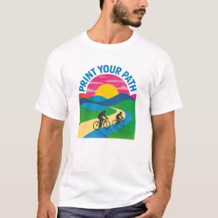 Camiseta de paisaje para ciclistas Imprime tu cami