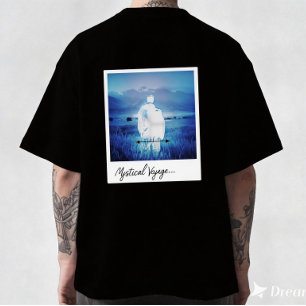 Camiseta de paisaje soñador con estética Polaroid 