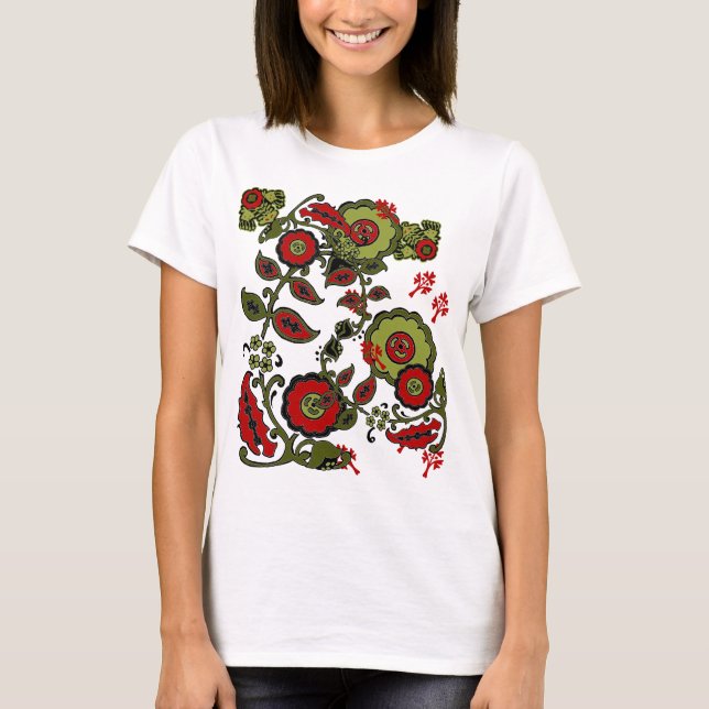 Camiseta de Paisley del navidad (Anverso)