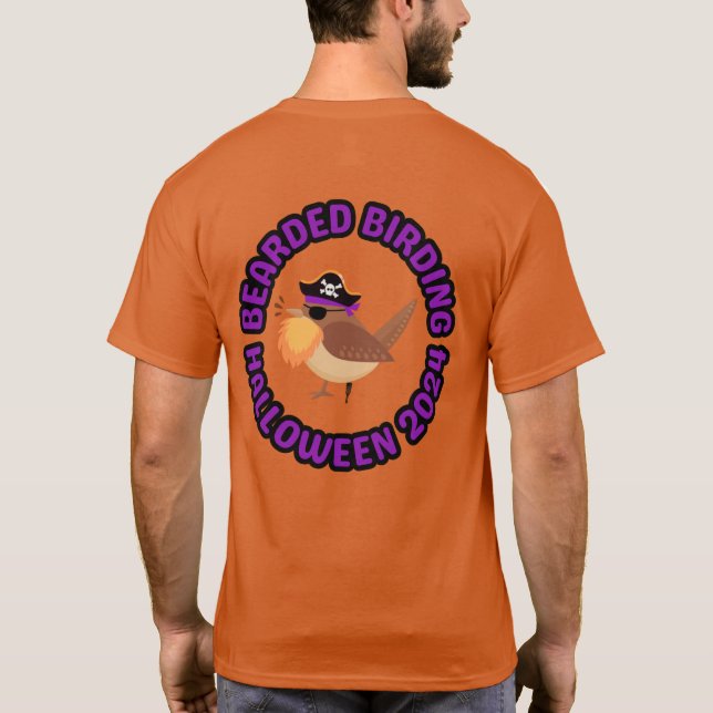 Camiseta de pájaro con barba Halloween 2024 (Reverso)