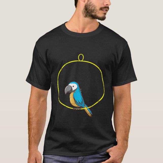 Camiseta de pájaro con regalo de loro (Anverso)