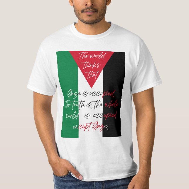 Camiseta de Palestina Libre - Camiseta de Save Gaz (Anverso)