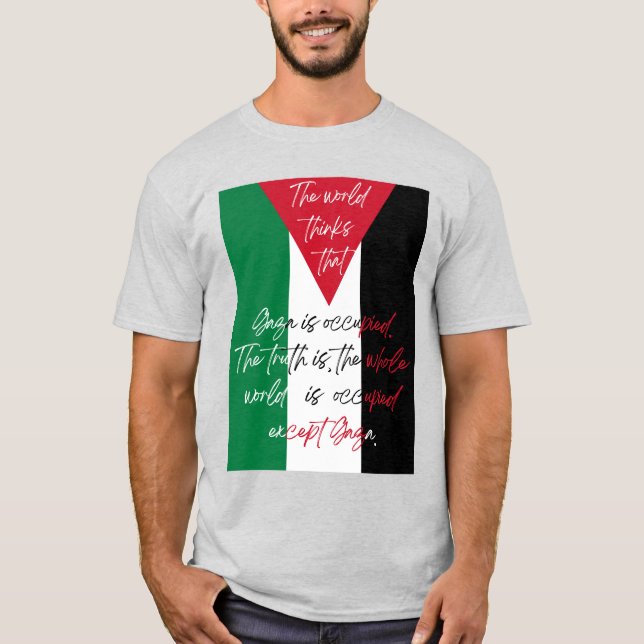 Camiseta de Palestina Libre - Camiseta de Save Gaz (Anverso)