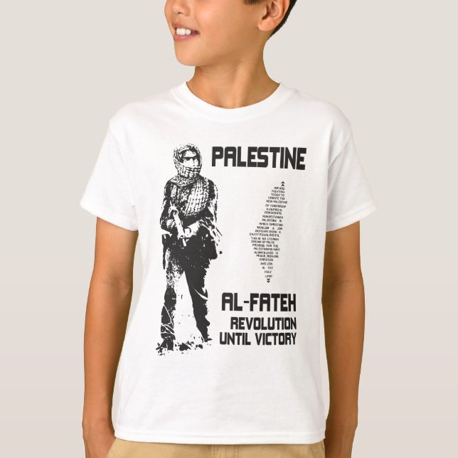 Camiseta de Palestina - poster de Fateh (Anverso)