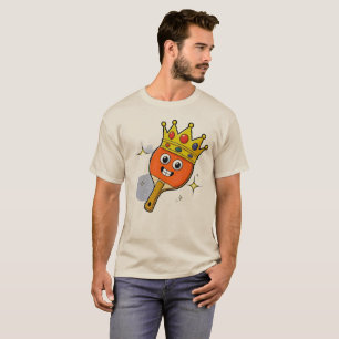 Camiseta de paleta de tenis de mesa de dibujos ani