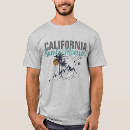 Camiseta de palmas geométricas de Santa Mónica Cal