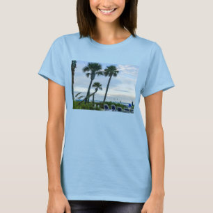 Camiseta de palmeras cocidas