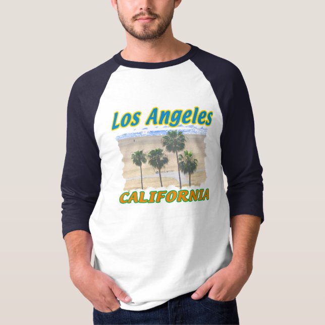 Camiseta de palmeras de Los Ángeles California (Anverso)