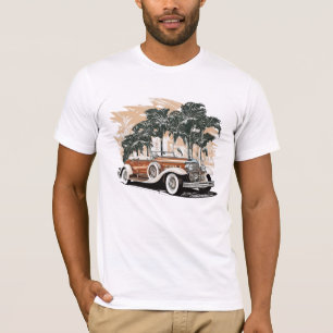 Camiseta de palmeras Roadster de lujo clásico vint