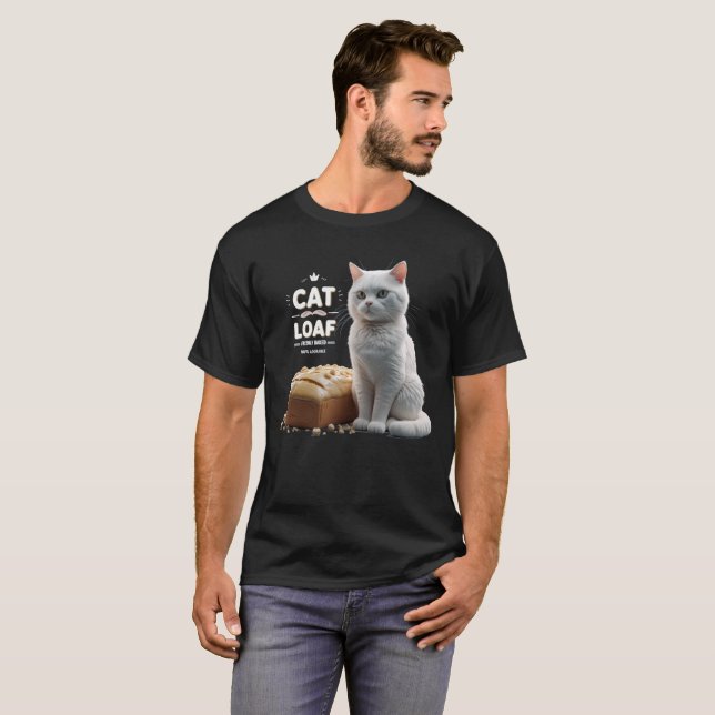 Camiseta de pan para gato, gracioso meme tee (Anverso completo)