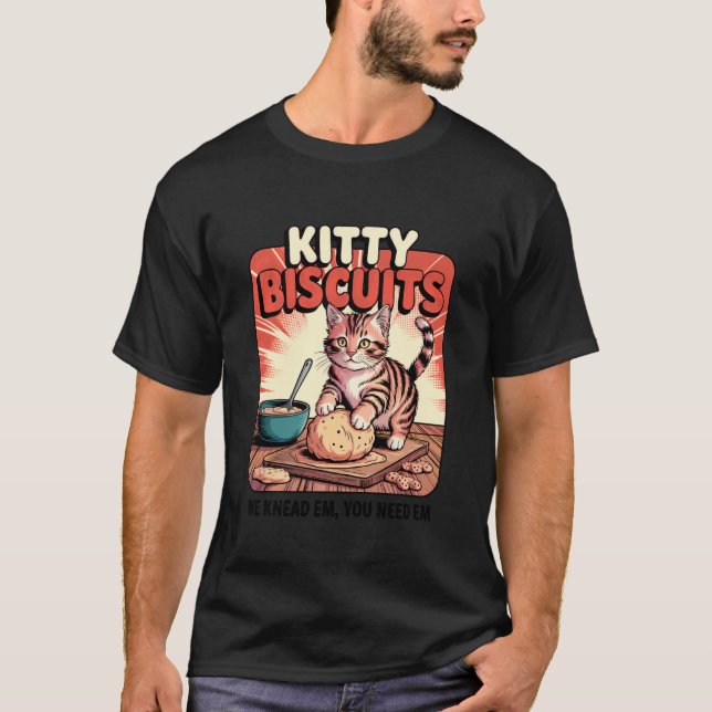 Camiseta de panadería Kitty Biscuits Amante de los (Anverso)