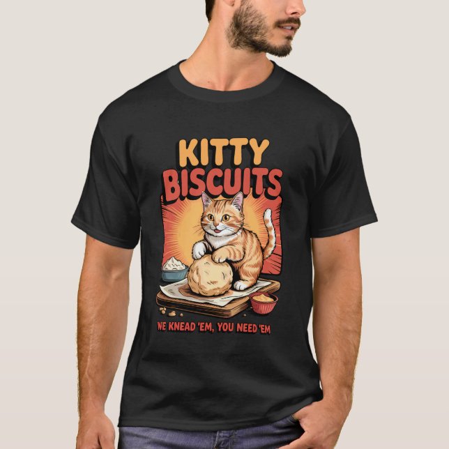 Camiseta de panadería Kitty Biscuits Amante de los (Anverso)
