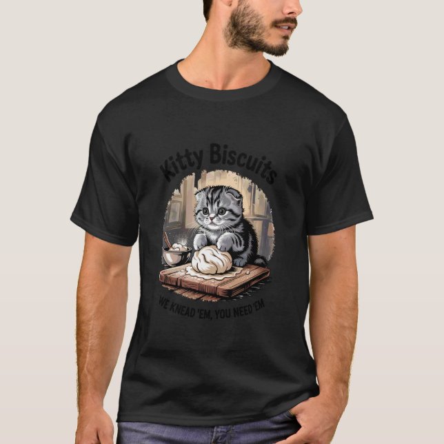 Camiseta de panadería Kitty Biscuits Amante de los (Anverso)