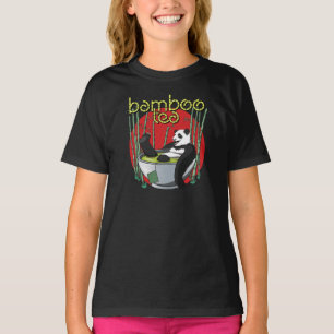 Camiseta de Panda bebedor de té de bambú