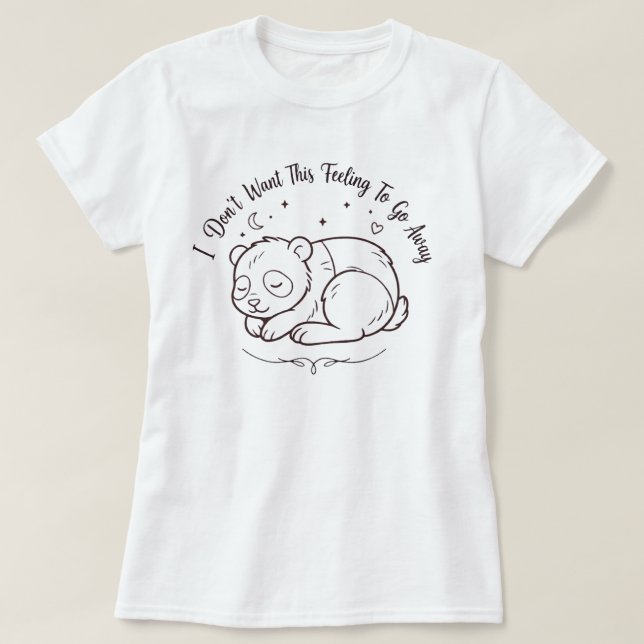  Camiseta de Panda Dormilón | Este Panda Adorable  (Diseño del anverso)