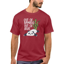 Camiseta de Panda Sin Ideas Hecha de Bambú
