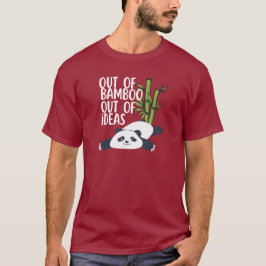Camiseta de Panda Sin Ideas Hecha de Bambú