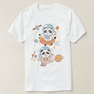 Camiseta de Pandas Espaciales