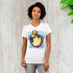 Camiseta de pandereta y maracas