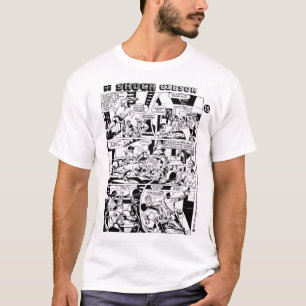 Camiseta de panel de cómic de acción 'SHOCK Gibson