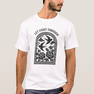 Camiseta de panel de golondrinas que deja pasar la