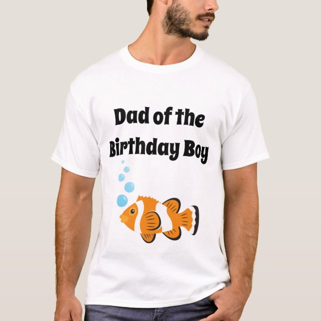 Camiseta de papá, aliado de O-Fish de un cumpleaño (Anverso)