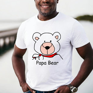Camiseta de papá blanco y negro lindo