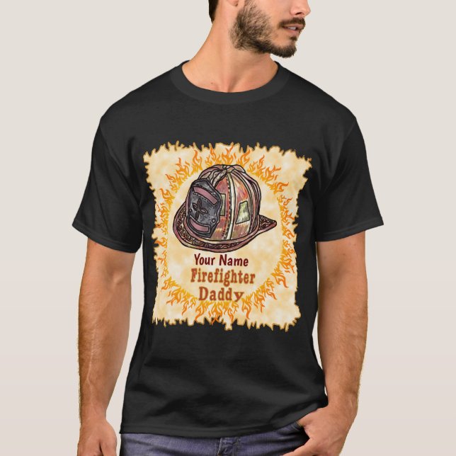 Camiseta de papá, bombero (Anverso)