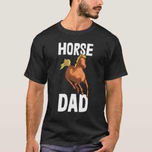 Camiseta de Papá de Caballos Equitación Partido de