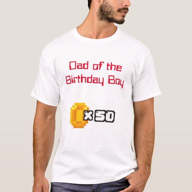 Camiseta de papá de cumpleaños (Anverso)