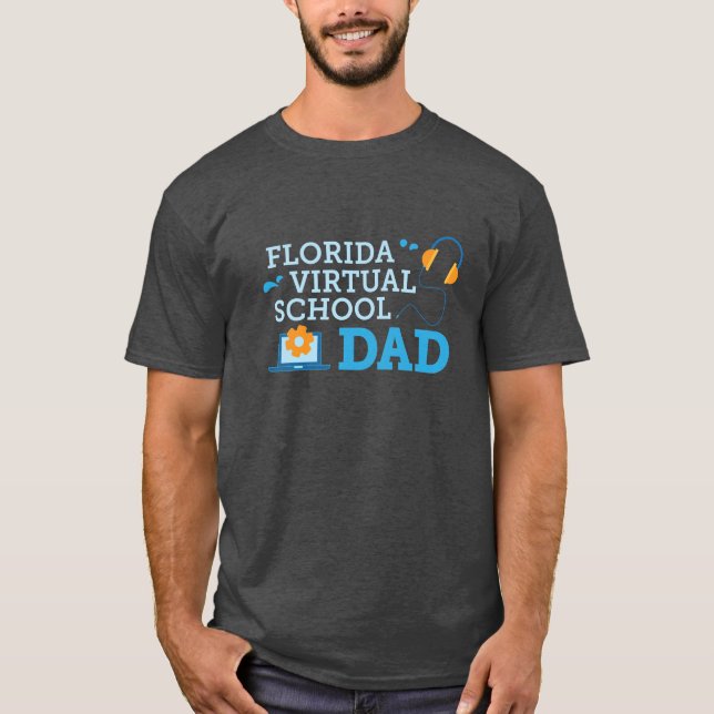Camiseta de papá de escuela virtual de Florida (gr (Anverso)