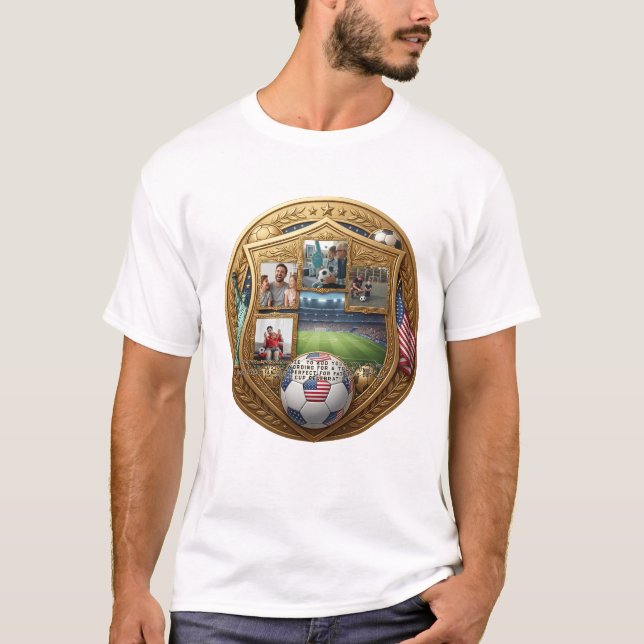 Camiseta de Papá de Fútbol Personalizada (Anverso)