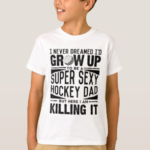Camiseta de papá de hockey sobre hierba para hombr
